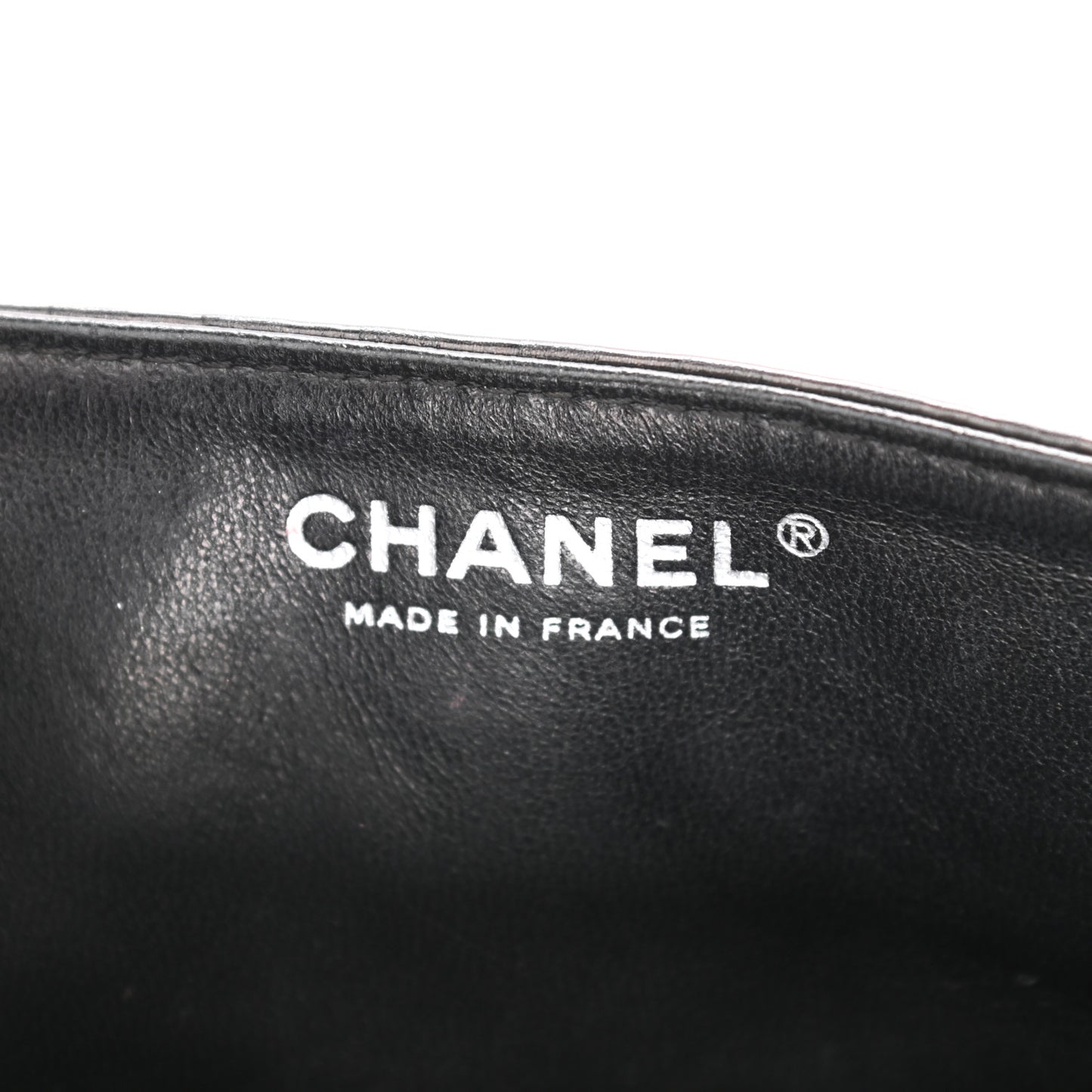 Metallic Calfskin Striped 2.55 Reissue Flap Black