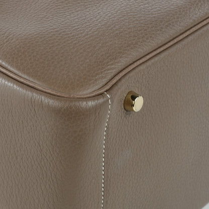 Hermes Taurillon Clemence Lindy 30 Etoupe 13 of 15