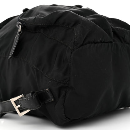 Prada Tessuto Nylon Saffiano Small Backpack Black 9 of 13