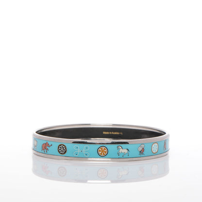 Hermes Enamel Printed Narrow Bracelet 70 4 of 6