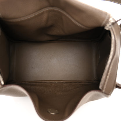 Hermes Taurillon Clemence Lindy 30 Etoupe 5 of 12