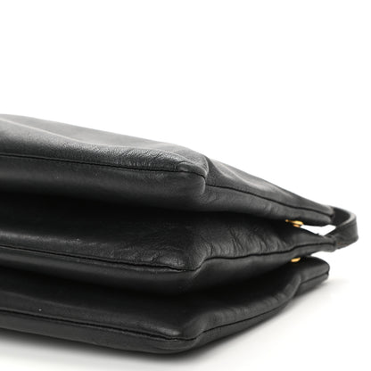 Celine Lambskin Small Trio Crossbody Bag Black 11 of 13