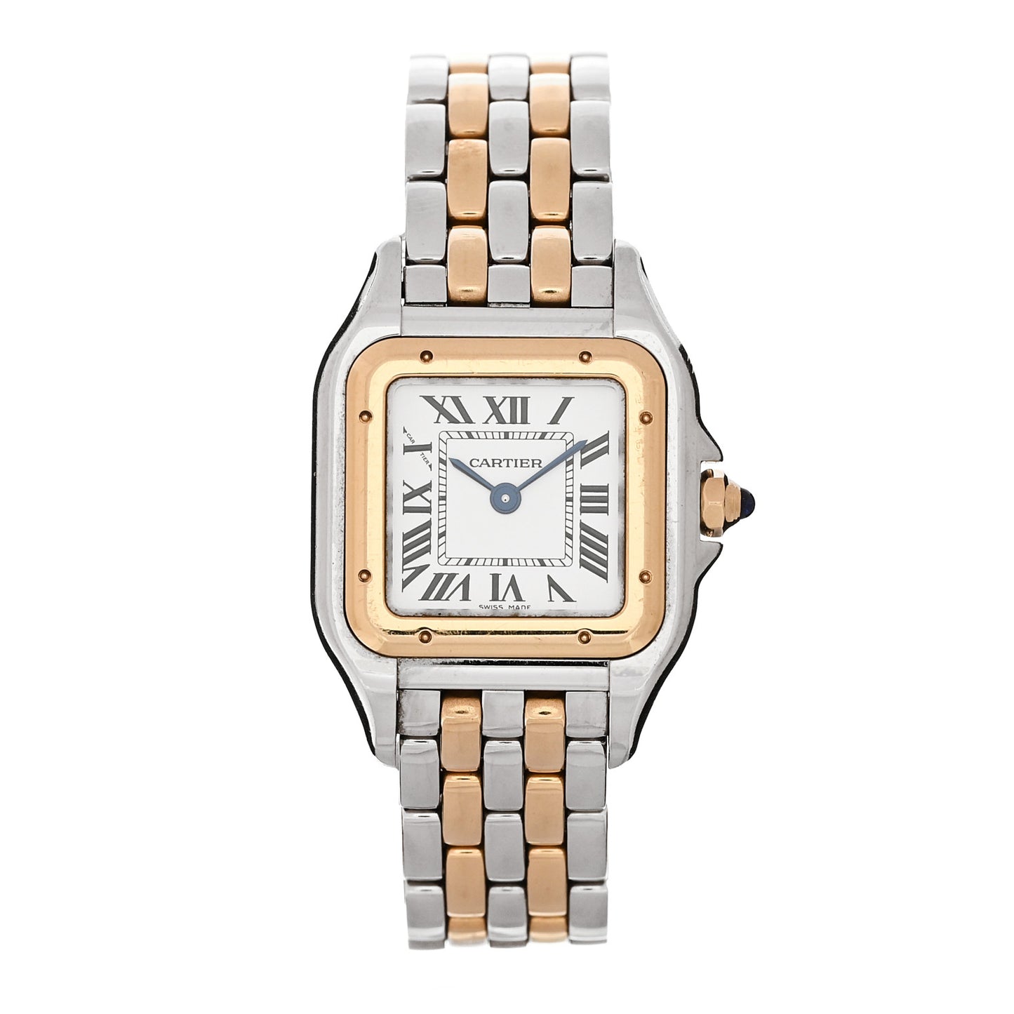 Stainless Steel 18K Yellow Gold 22mm Panthere Quartz Watch