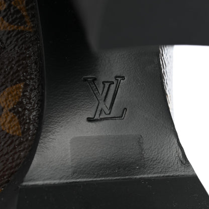 Louis Vuitton Patent Calfskin Monogram Star Trail Ankle Boots 40 Black 7 of 11