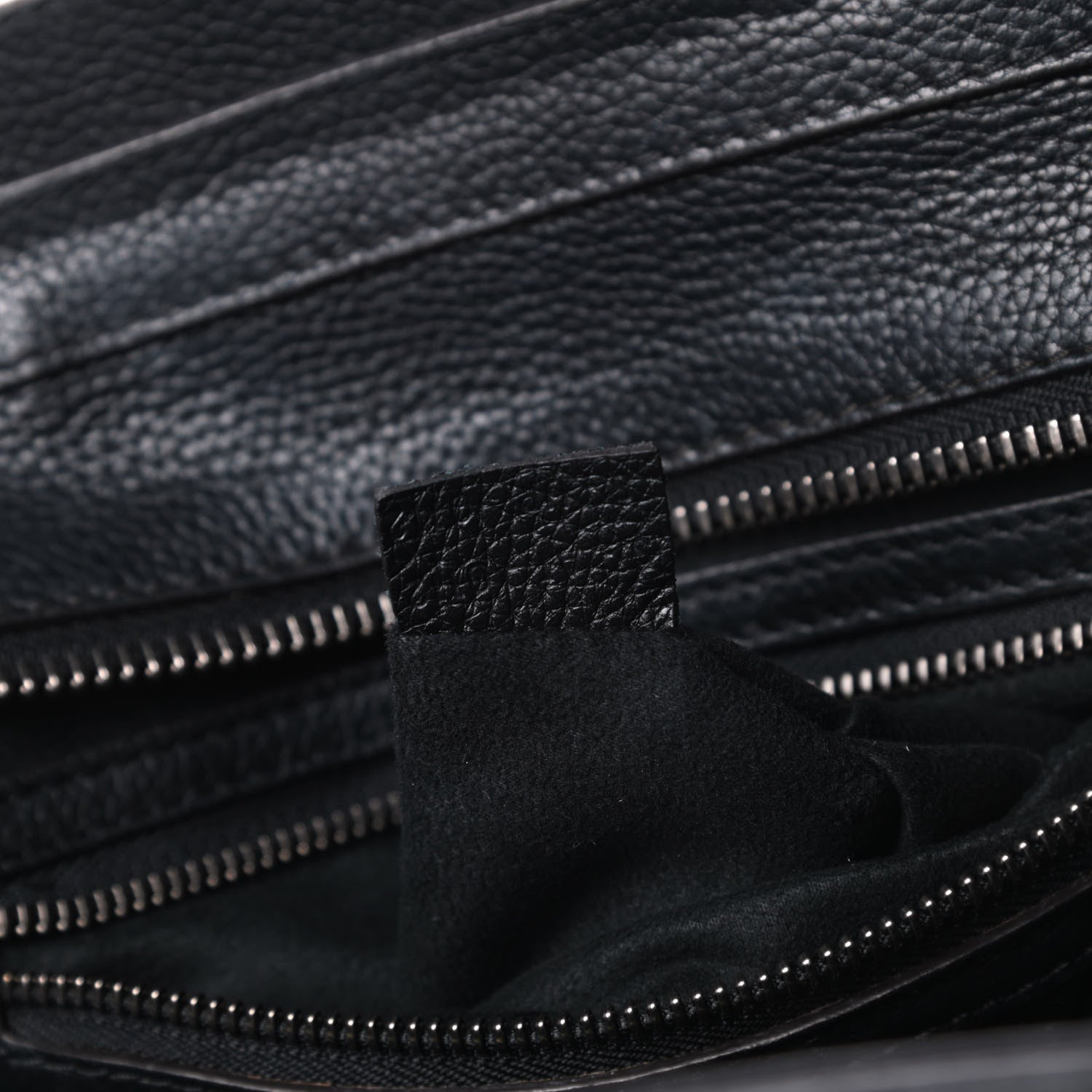 Celine Drummed Calfskin Micro Luggage Black 7 of 17