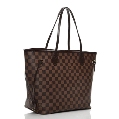 Louis Vuitton Damier Ebene Neo Neverfull MM Rose Ballerine 4 of 12
