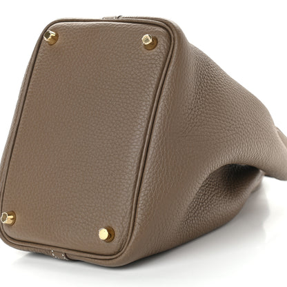 Hermes Taurillon Clemence Picotin Lock 18 PM Etoupe 8 of 8