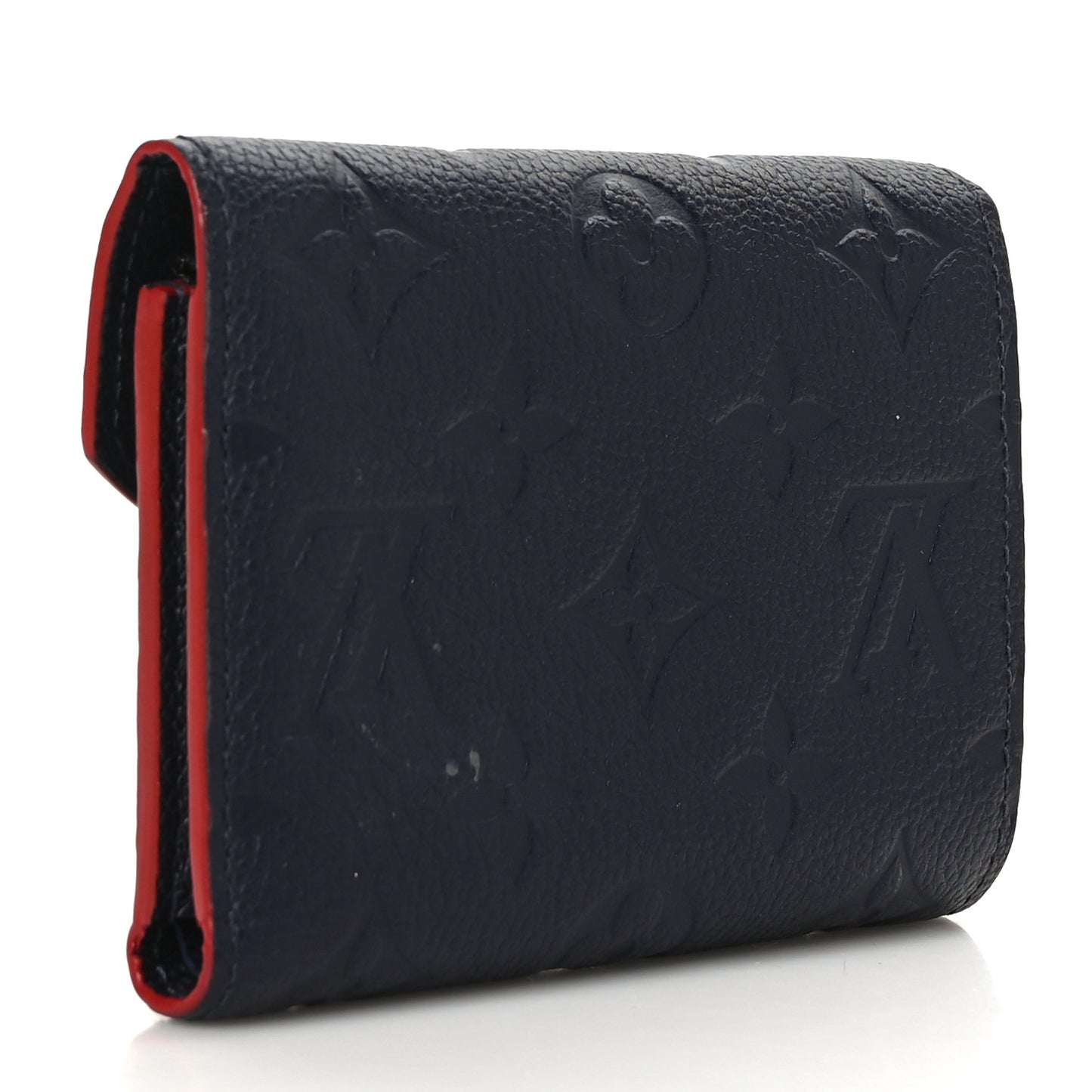 Empreinte Victorine Wallet Marine Rouge