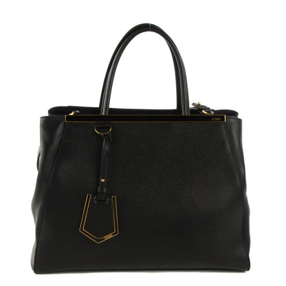 Fendi Vitello Elite Medium 2Jours Tote Black 1 of 9