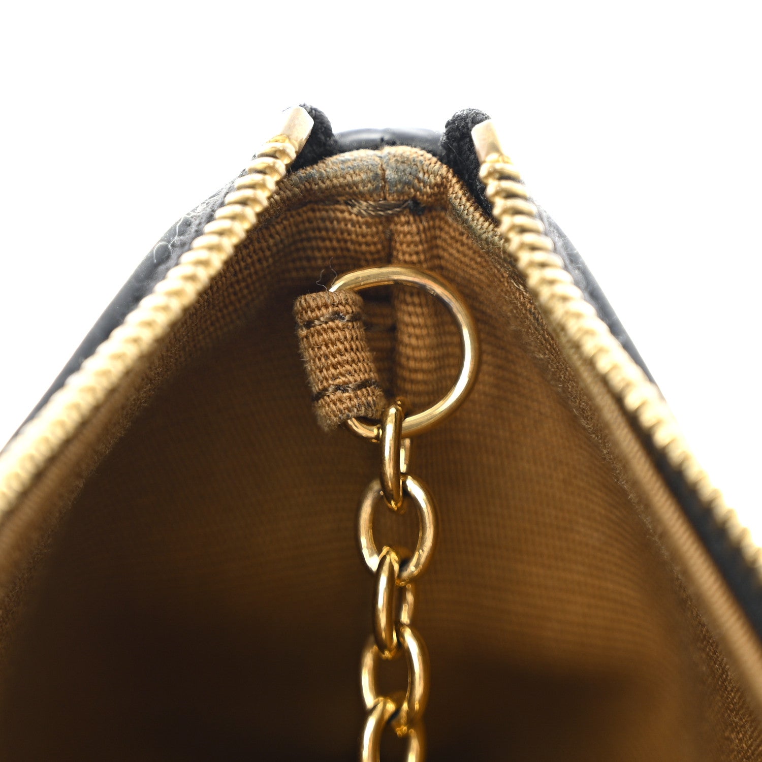 Celine Triomphe Canvas Coin and Card Pouch With Hook Black 9 of 9