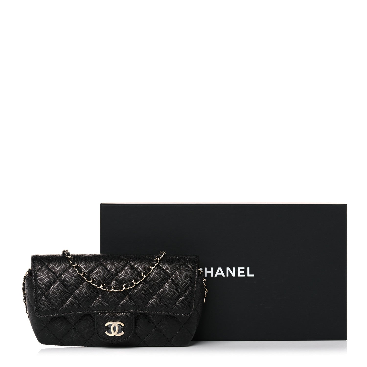 Chanel Caviar Quilted Glasses Case With Chain Black 11 of 11