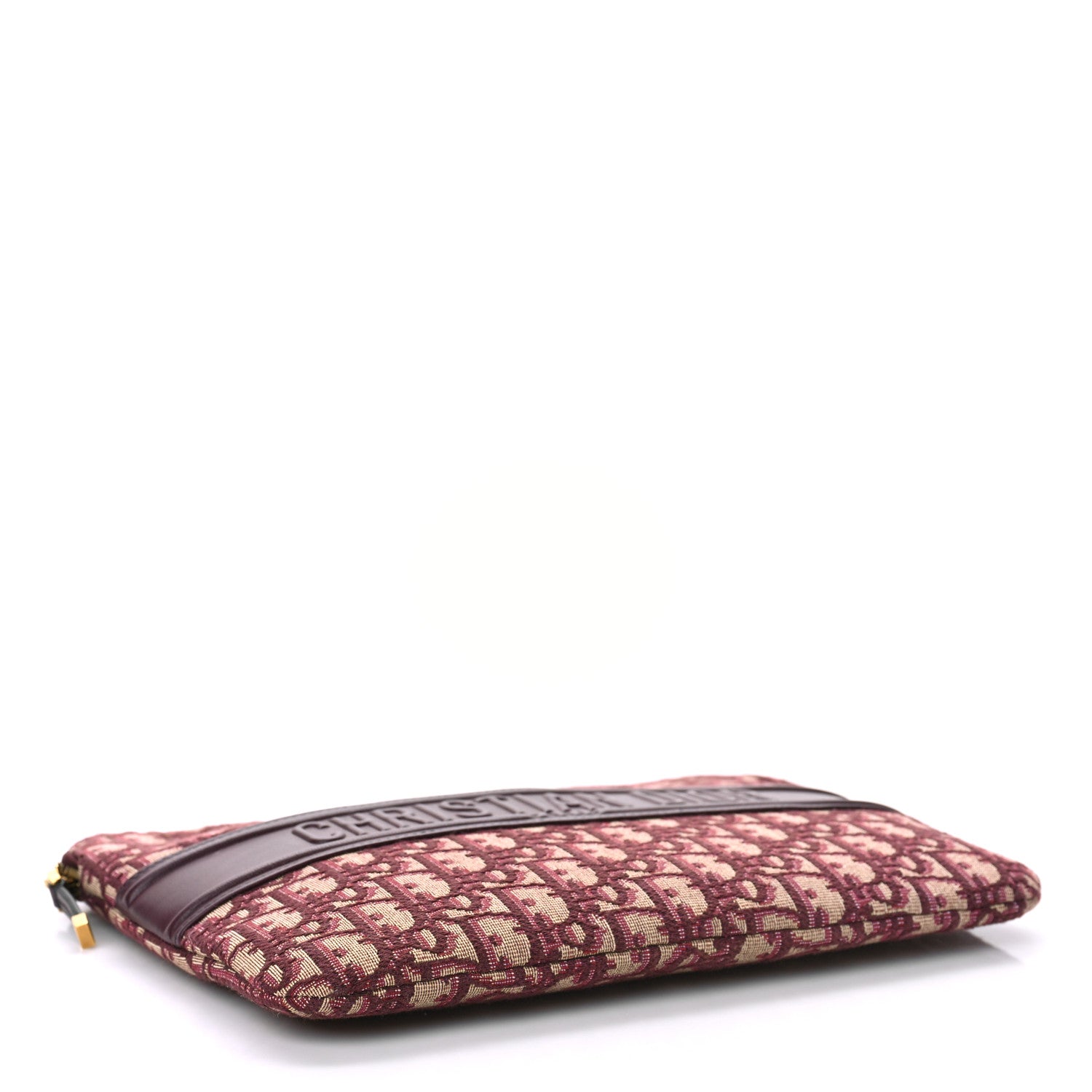 Christian Dior Oblique Logo Pouch Burgundy 4 of 8