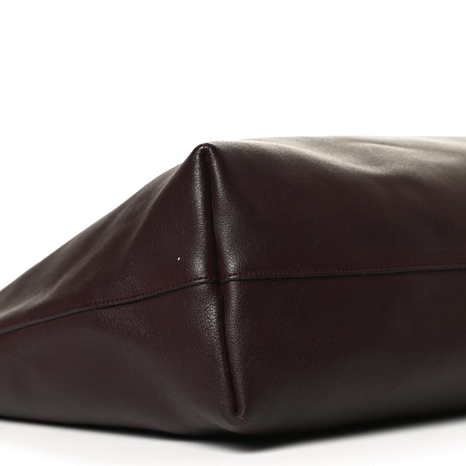 Saint Laurent Calfskin Large Shopping Tote Bordeaux 11 of 12