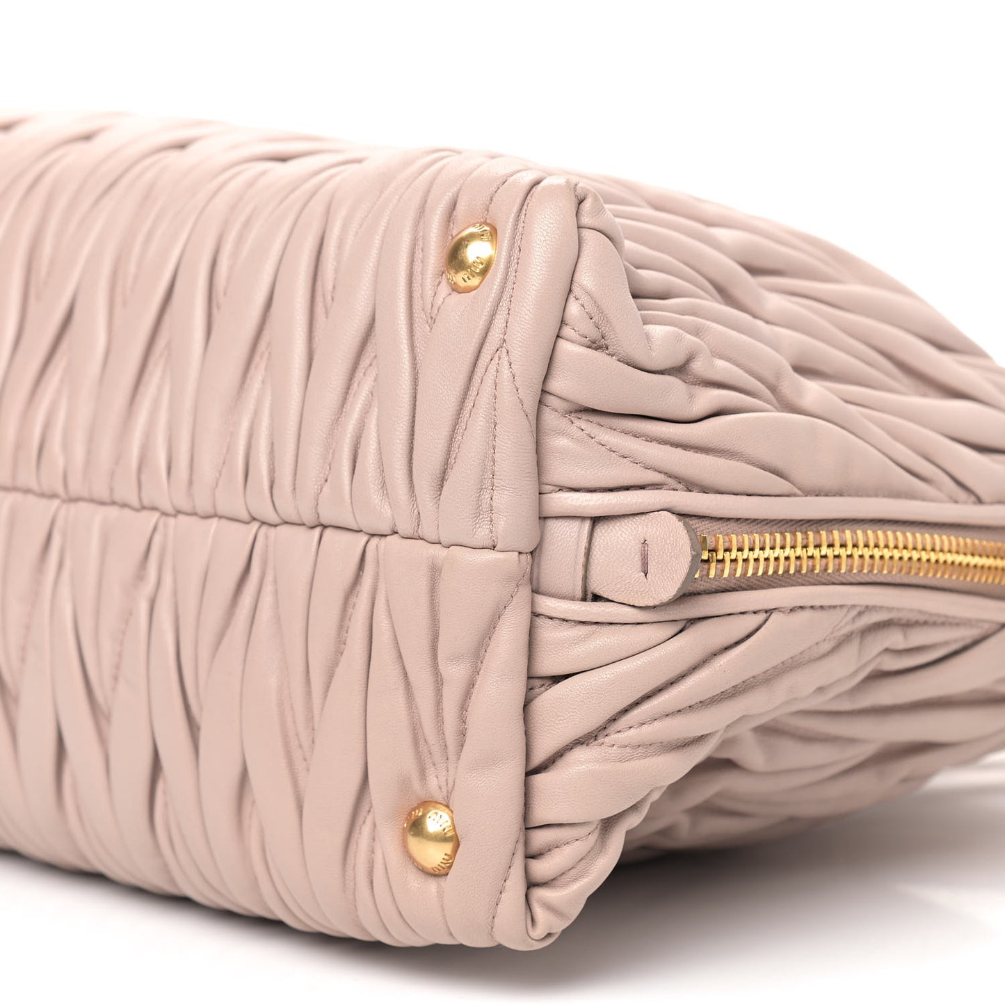 Nappa Matelasse Top Handle Bag Cammeo