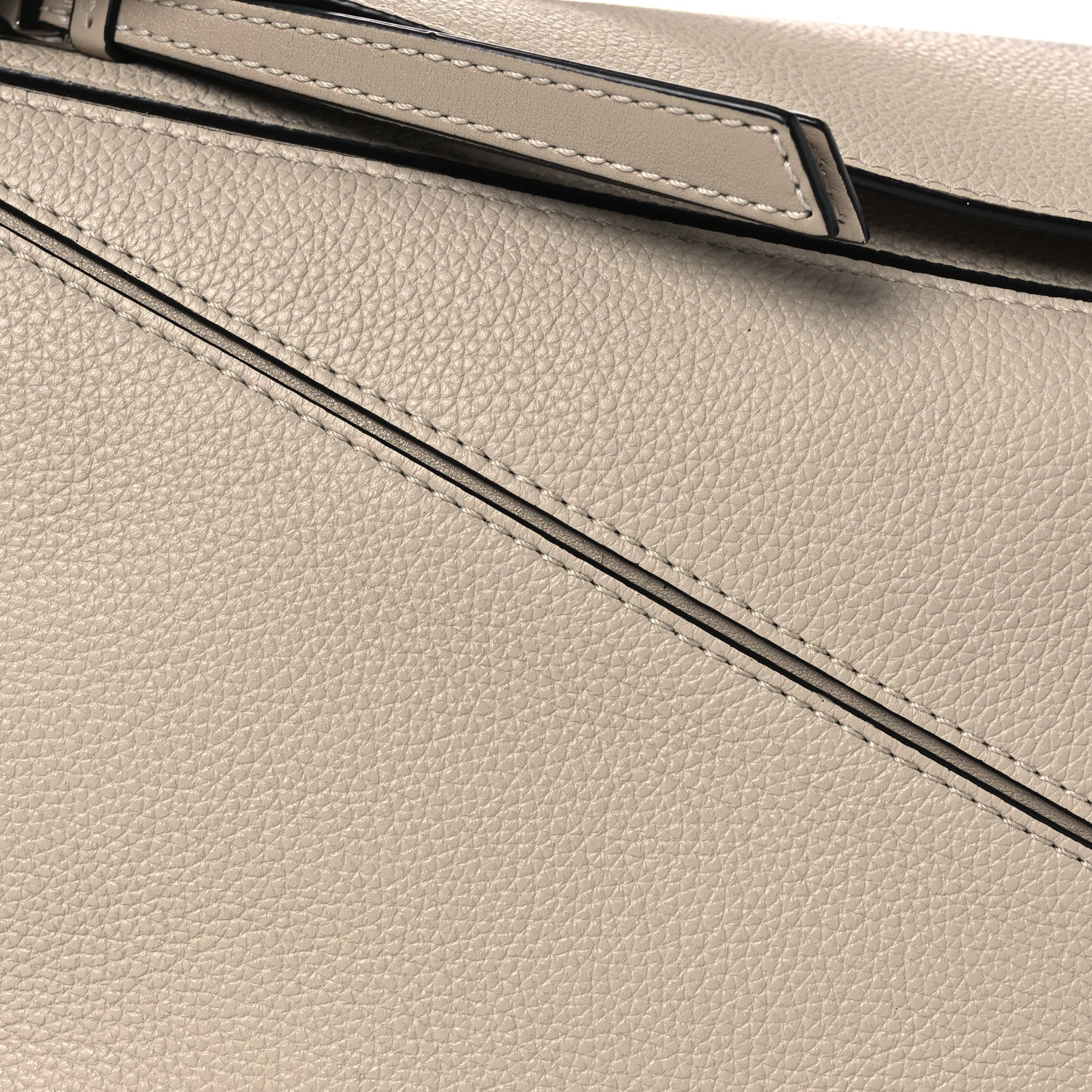 Loewe Grained Calfskin Small Puzzle Bag Sand 8 of 13