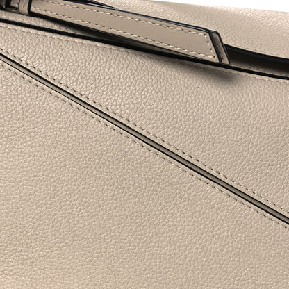 Loewe Grained Calfskin Small Puzzle Bag Sand 8 of 13