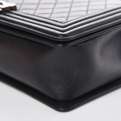 Chanel Lambskin Quilted New Medium Boy Flap Black 10 of 14