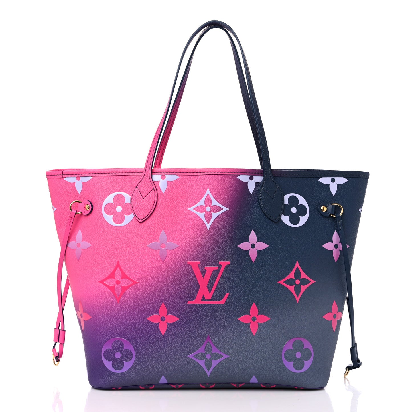 Monogram Giant Spring In The City Neverfull MM Midnight Fuchsia