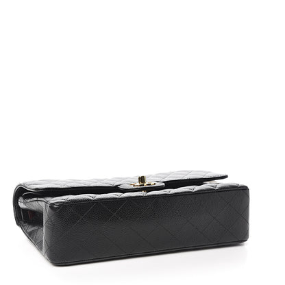 Chanel Caviar Quilted Medium Double Flap Black 3 of 10