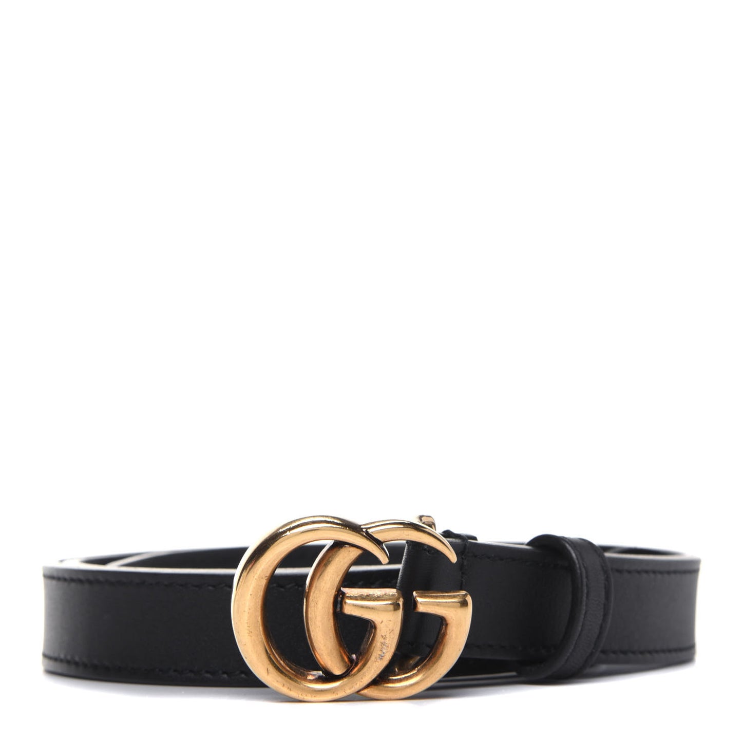Calfskin Double G 20mm Belt 80 32 Black