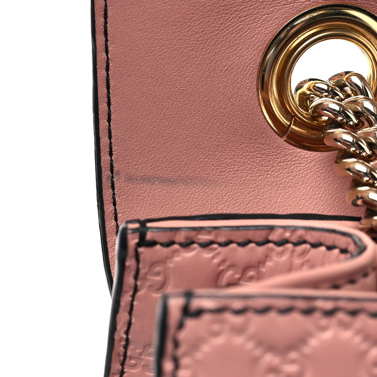Microguccissima Medium Emily Chain Shoulder Bag Soft Pink
