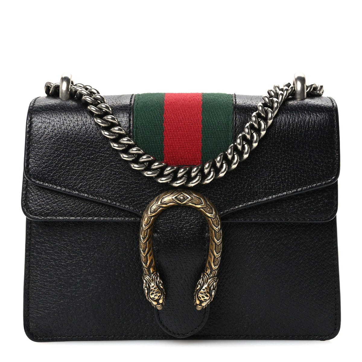 Calfskin Web Mini Dionysus Shoulder Bag Black
