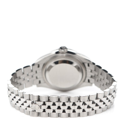 Rolex Stainless Steel 18K White Gold Diamond Mother of Pearl 28mm Oyster Perpetual Datejust Watch 279174 3 of 6