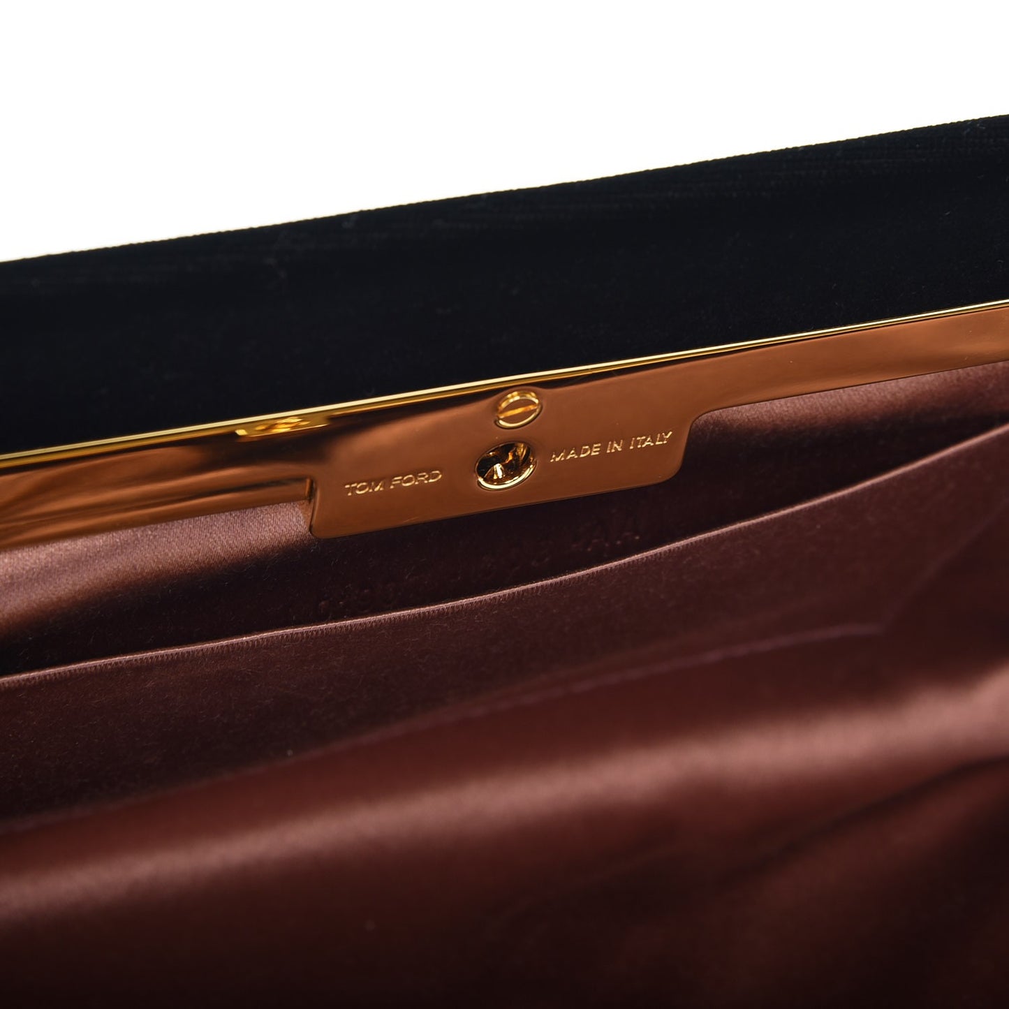 Velvet Flat Clutch Black