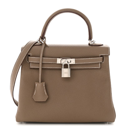 Hermes Togo Kelly Retourne 25 Etoupe 1 of 15