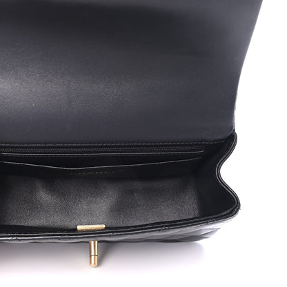 Chanel Lambskin Quilted Mini Top Handle Rectangular Flap Black 4 of 4