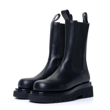 Bottega Veneta Calfskin The Lug Chelsea Boots 34 Black 2 of 8