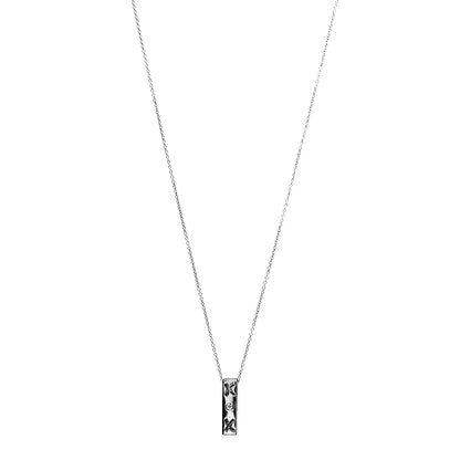 Tiffany Sterling Silver Diamond Paloma Picasso Love and Kisses Bar Pendant Necklace 1 of 7