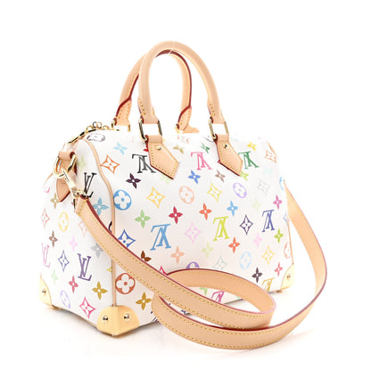 Louis Vuitton LV X TM Monogram Multicolor Speedy Bandouliere 25 White 3 of 9