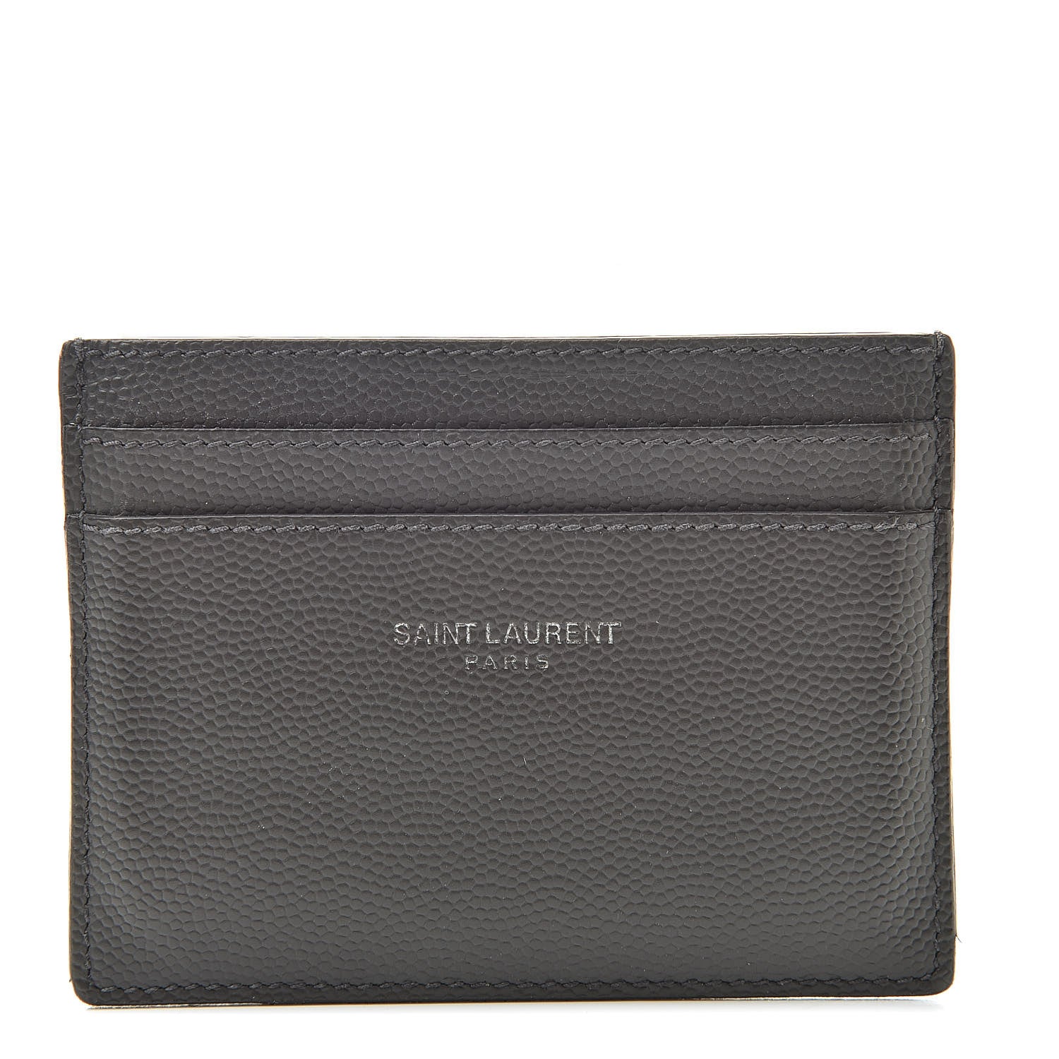 Saint Laurent Grain De Poudre Card Case Carryall Earth 1 of 12