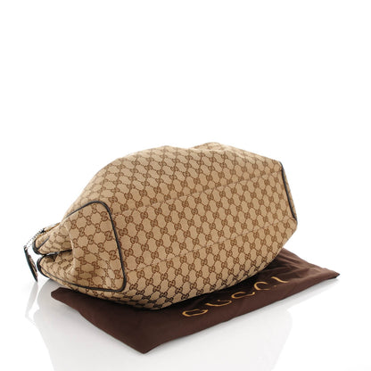 Gucci Monogram Dollar Calfskin Large Sukey Tote Beige Ebony Testa di Moro 4 of 7