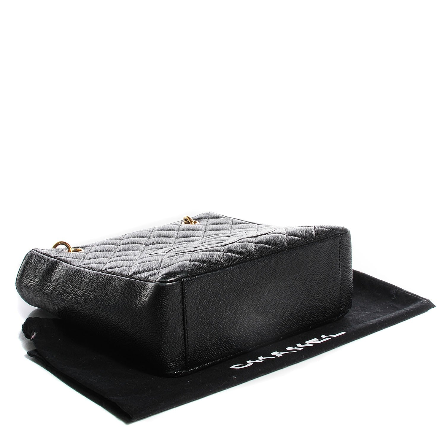Chanel Caviar Quilted Petit Shopping Tote PST Black 4 of 7