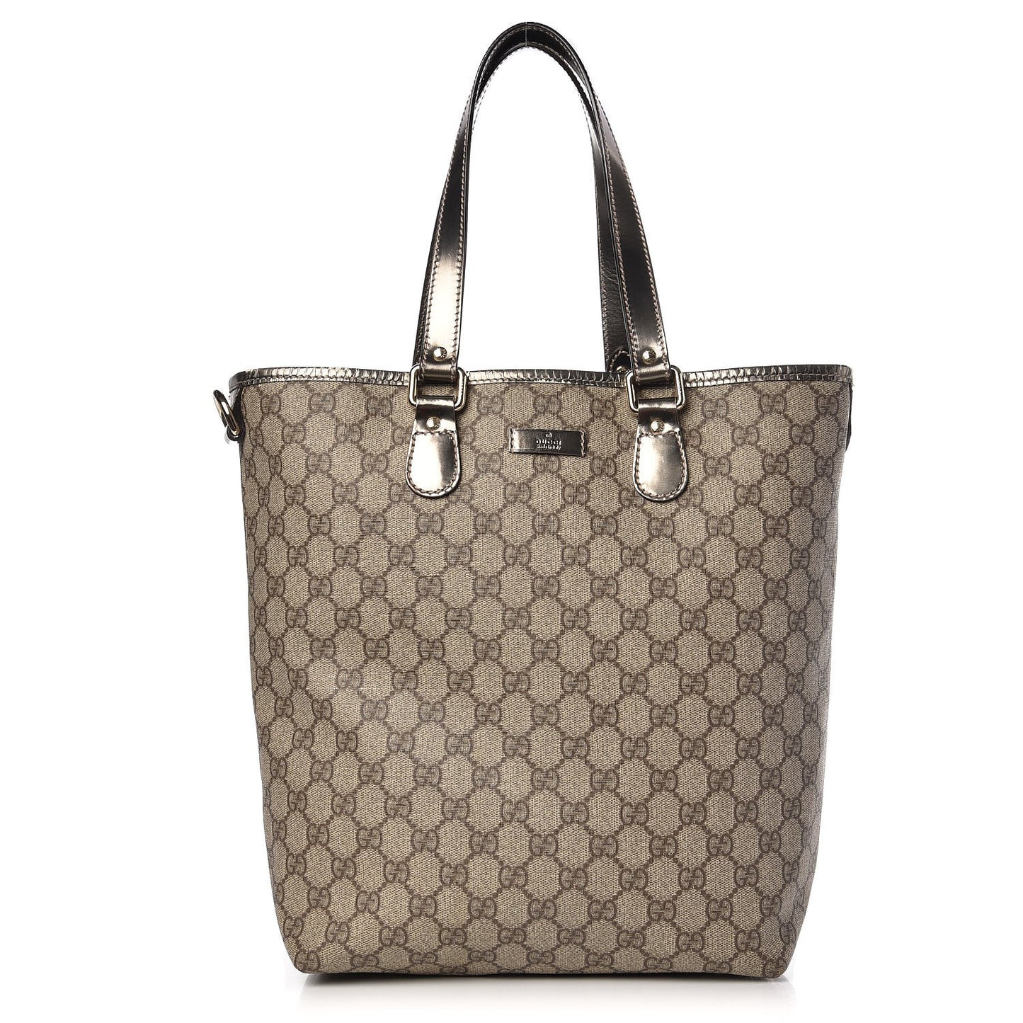 GG Plus Monogram Medium Joy Tote Gunmetal