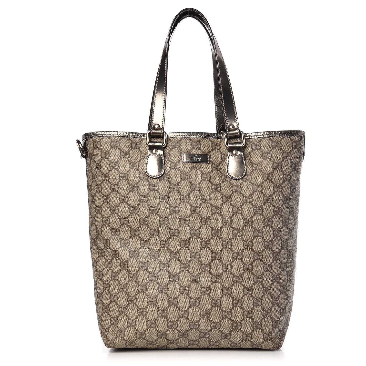 Gucci GG Plus Monogram Medium Joy Tote Gunmetal 1 of 11