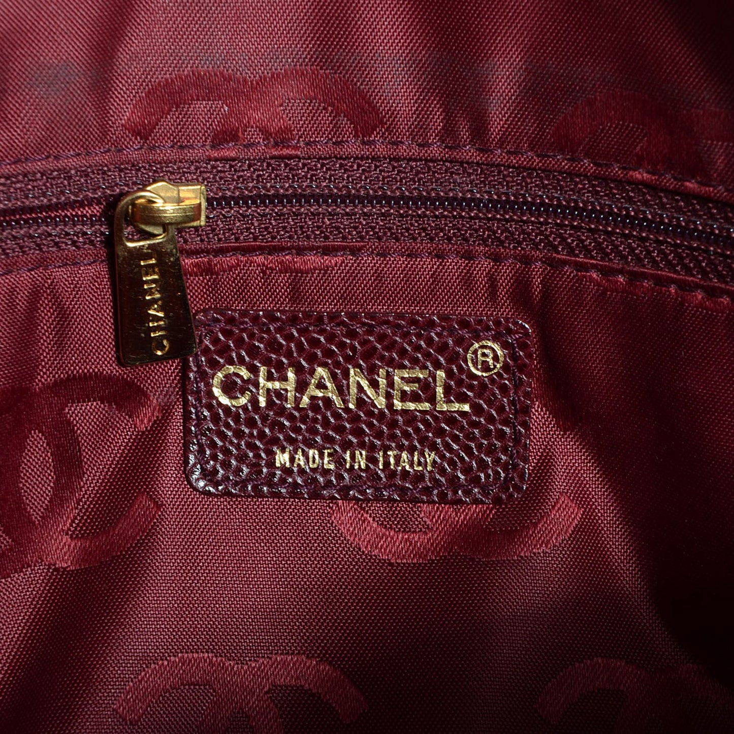 Caviar Square Stitched Shoulder Bag