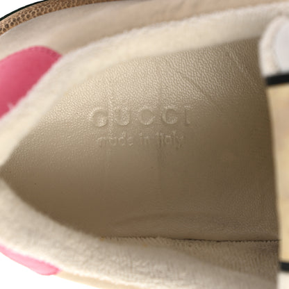 Gucci GG Monogram Nubuck Web Womens Screener Sneakers 39 New Sand Dusty Milk Pink 7 of 12