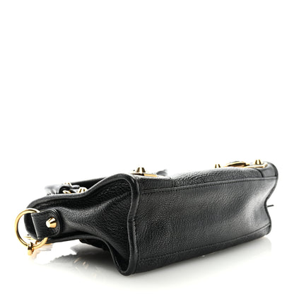 Balenciaga Chevre Gold Metallic Edge Hardware Mini City Black 4 of 7