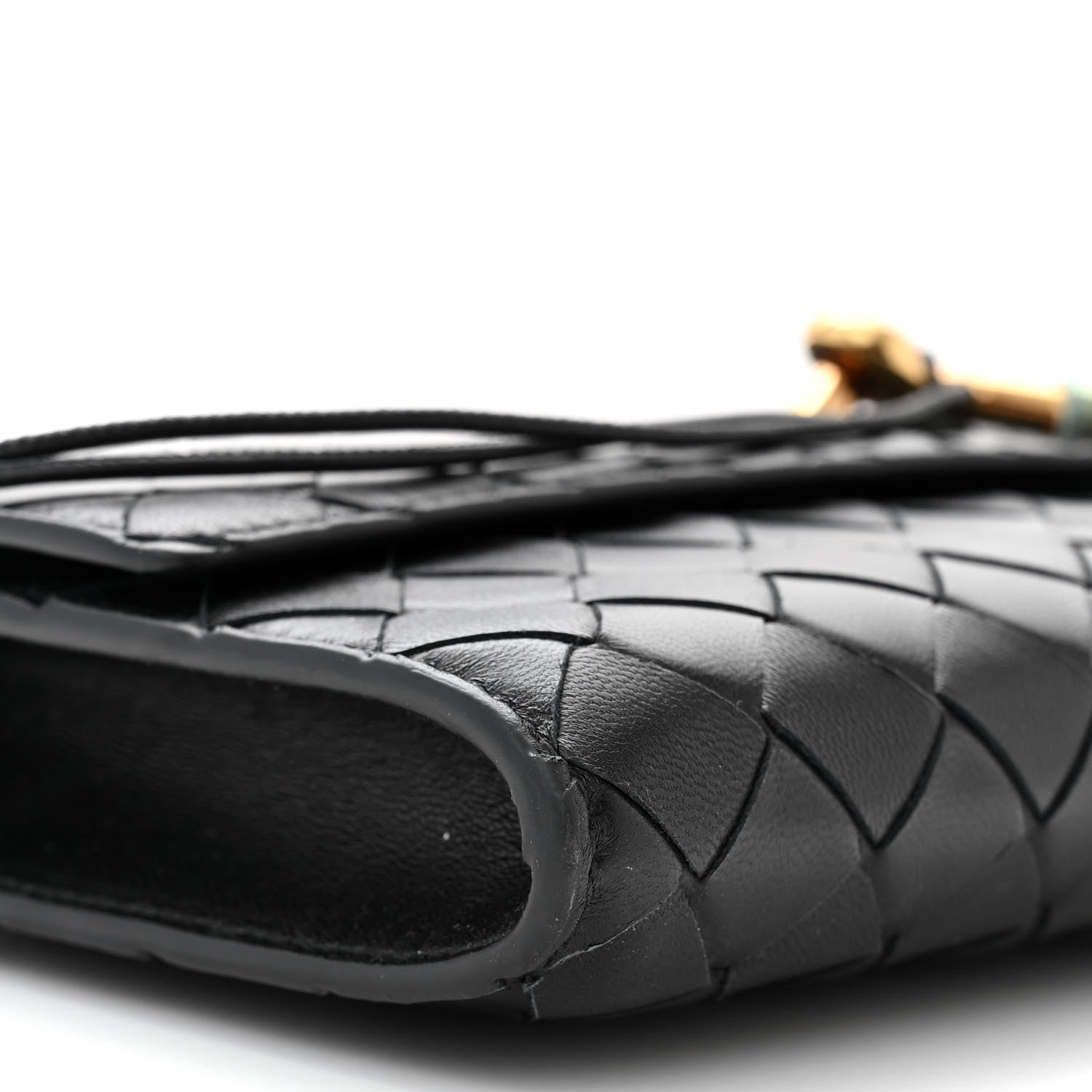 Bottega Veneta Nappa Intrecciato Long Andiamo Top Handle Clutch Black 8 of 9