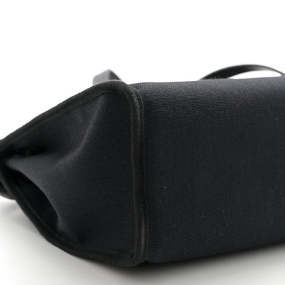Hermes Military Toile Vache Hunter Herbag Zip PM 31 Black 9 of 10