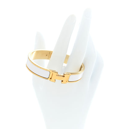 Hermes Enamel Narrow Clic Clac H Bracelet GM White 2 of 4