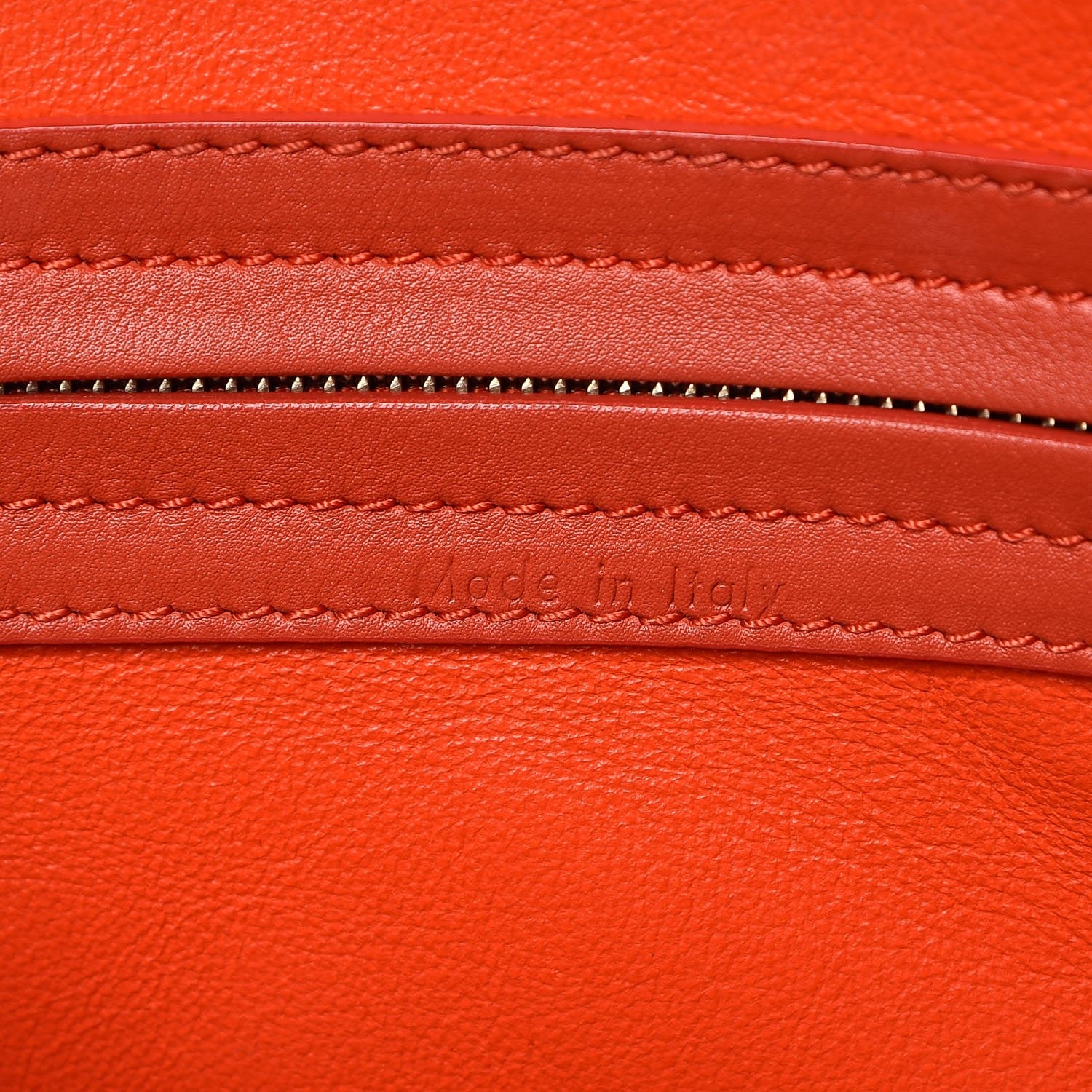 Celine Suede Medium Phantom Luggage Bright Orange 6 of 10