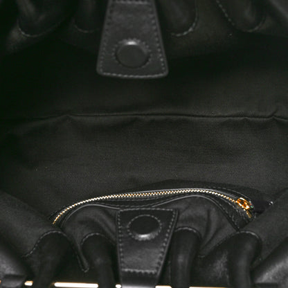 Salvatore Ferragamo Lambskin Medium Dumpling Soft Bag Black 5 of 10