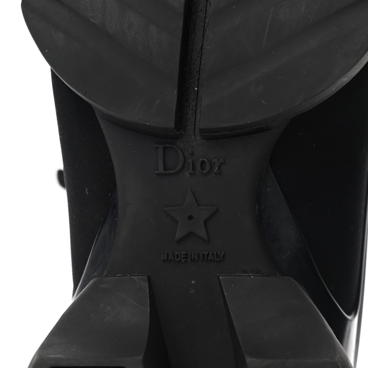 Christian Dior Neoprene Rubber Womens D-Connect Sneakers 38 Black 6 of 11