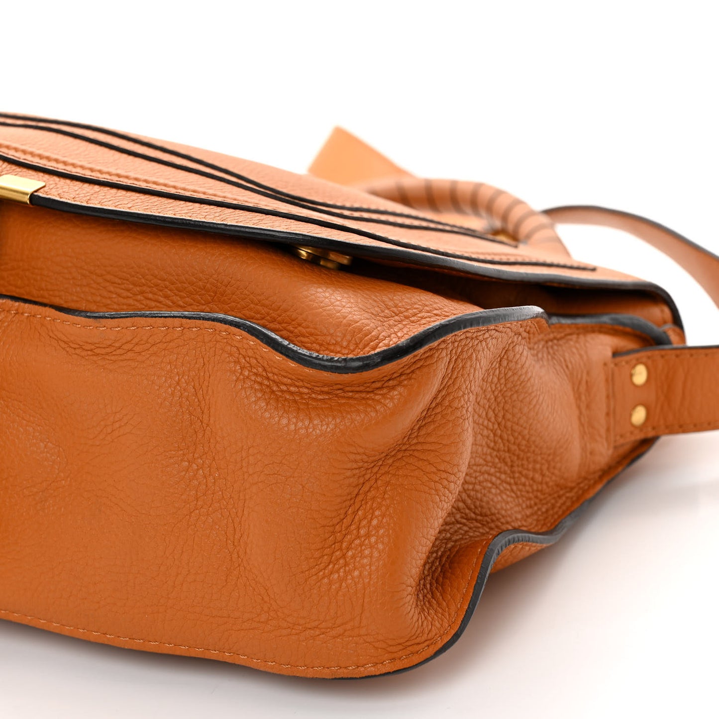 Calfskin Medium Marcie Satchel Tan