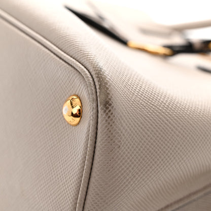 Prada Saffiano Cuir Small Double Bag Pomice 13 of 13