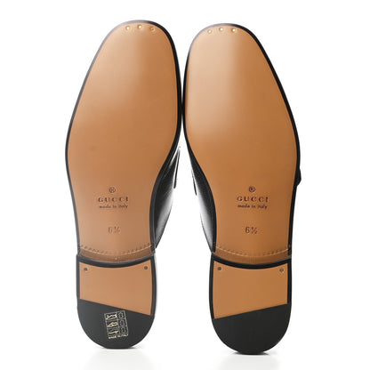 Gucci Goatskin Web GG Mens Princetown Slippers 6.5 Black 5 of 8